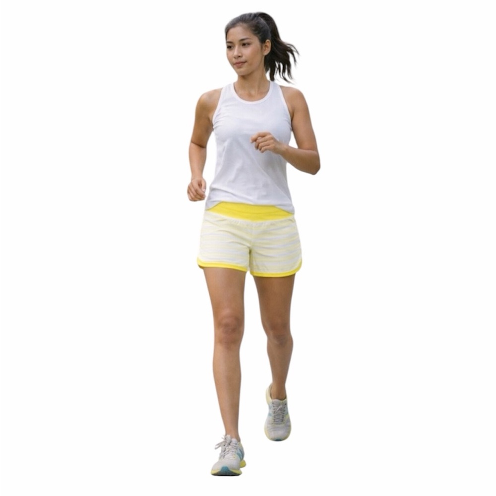 Lululemon Groovy Run‎ Short Twin Stripe Sizzle / Sizzle